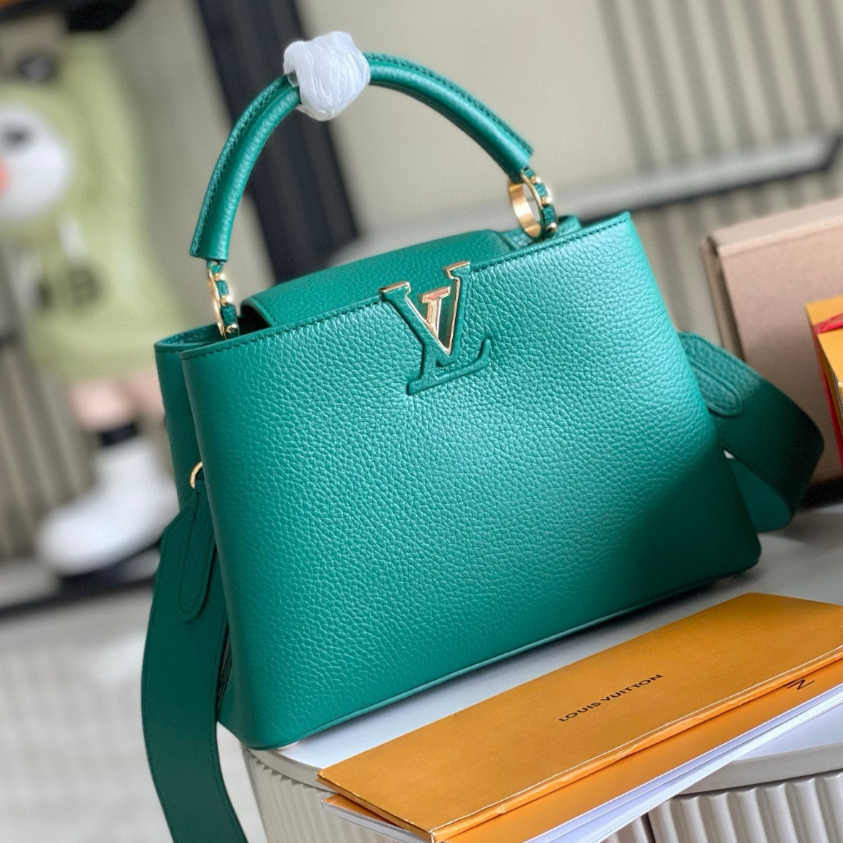 HARDWARE CAPUCINES MINI 21 VERDE OSCURO TAUILLON ORO