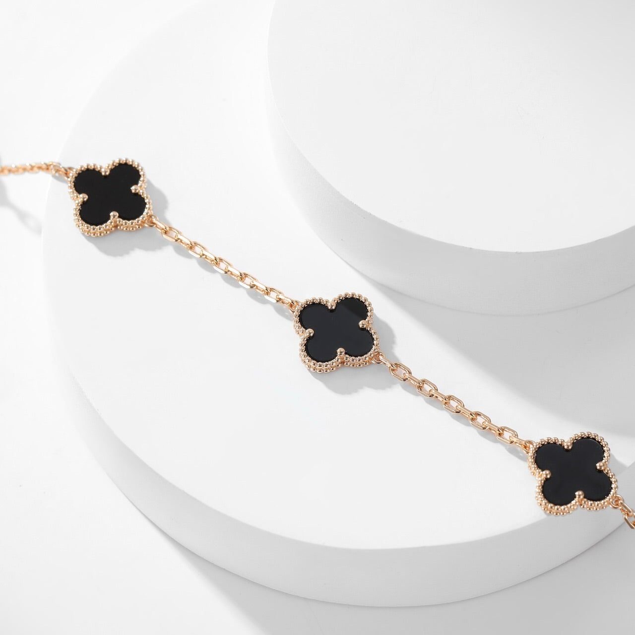 COLLIER DIANA CLOVER 10 MOTIFS ONYX