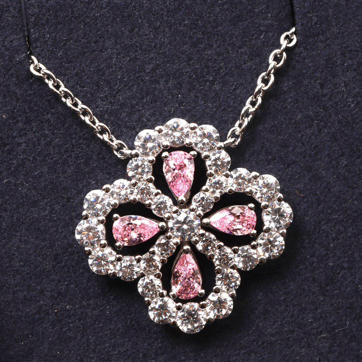 COLLAR DIANA LOOP CON MOTIVO COMPLETO DE DIAMANTE 16 MM MÚLTIPLES COLORES