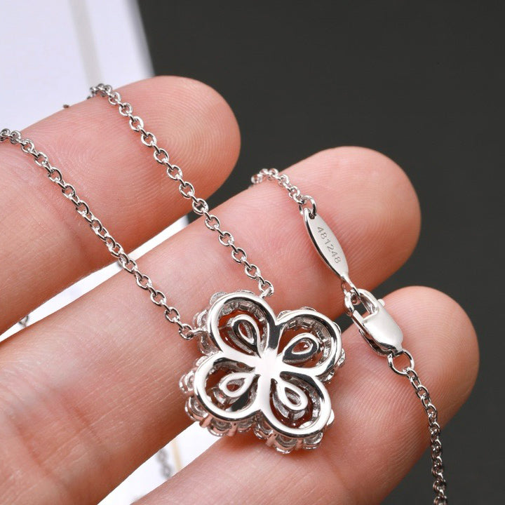 COLLAR DIANA LOOP CON MOTIVO COMPLETO DE DIAMANTE 16 MM MÚLTIPLES COLORES