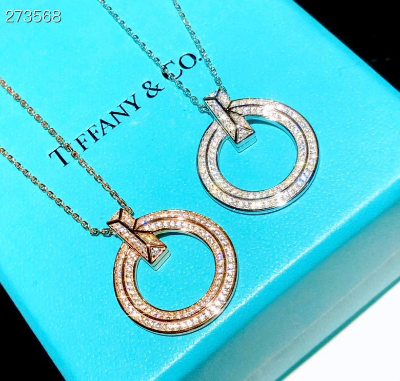 Collier moyen pavé de diamants T1 CIRCLE
