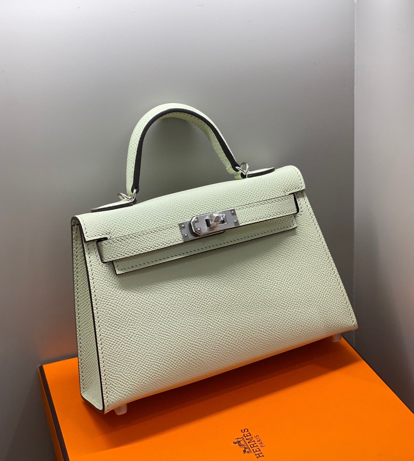 HM KELLY MINI 20 SEAFOAM EPSOM HERRAMIENTAS DE PLATA