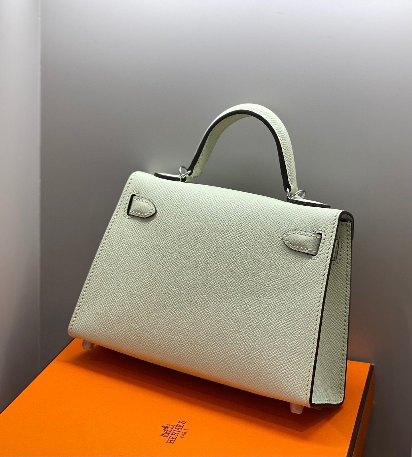 HM KELLY MINI 20 SEAFOAM EPSOM HERRAMIENTAS DE PLATA