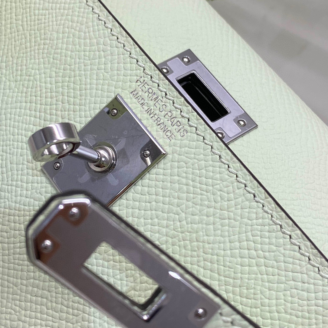HM KELLY MINI 20 SEAFOAM EPSOM HERRAMIENTAS DE PLATA
