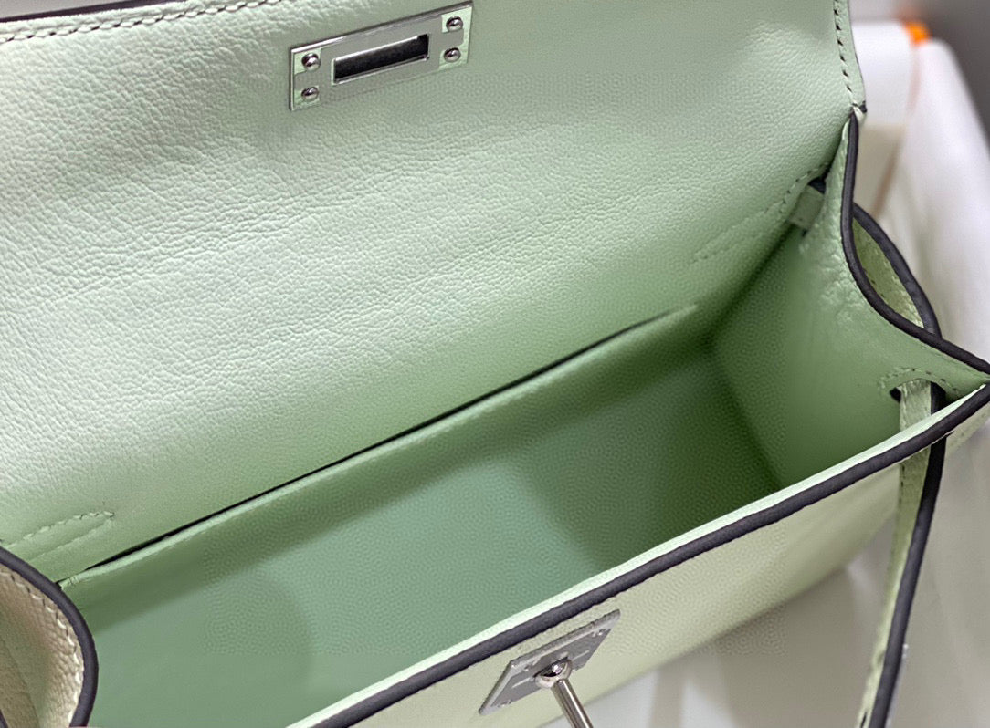 HM KELLY MINI 20 SEAFOAM EPSOM HERRAMIENTAS DE PLATA