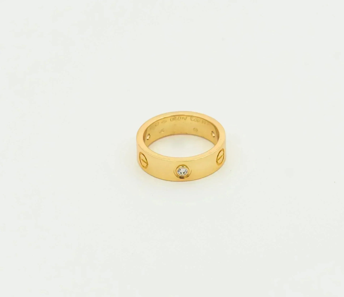 DIANA LOVE RING 5.5MM 3 DIAMONDS GOLD