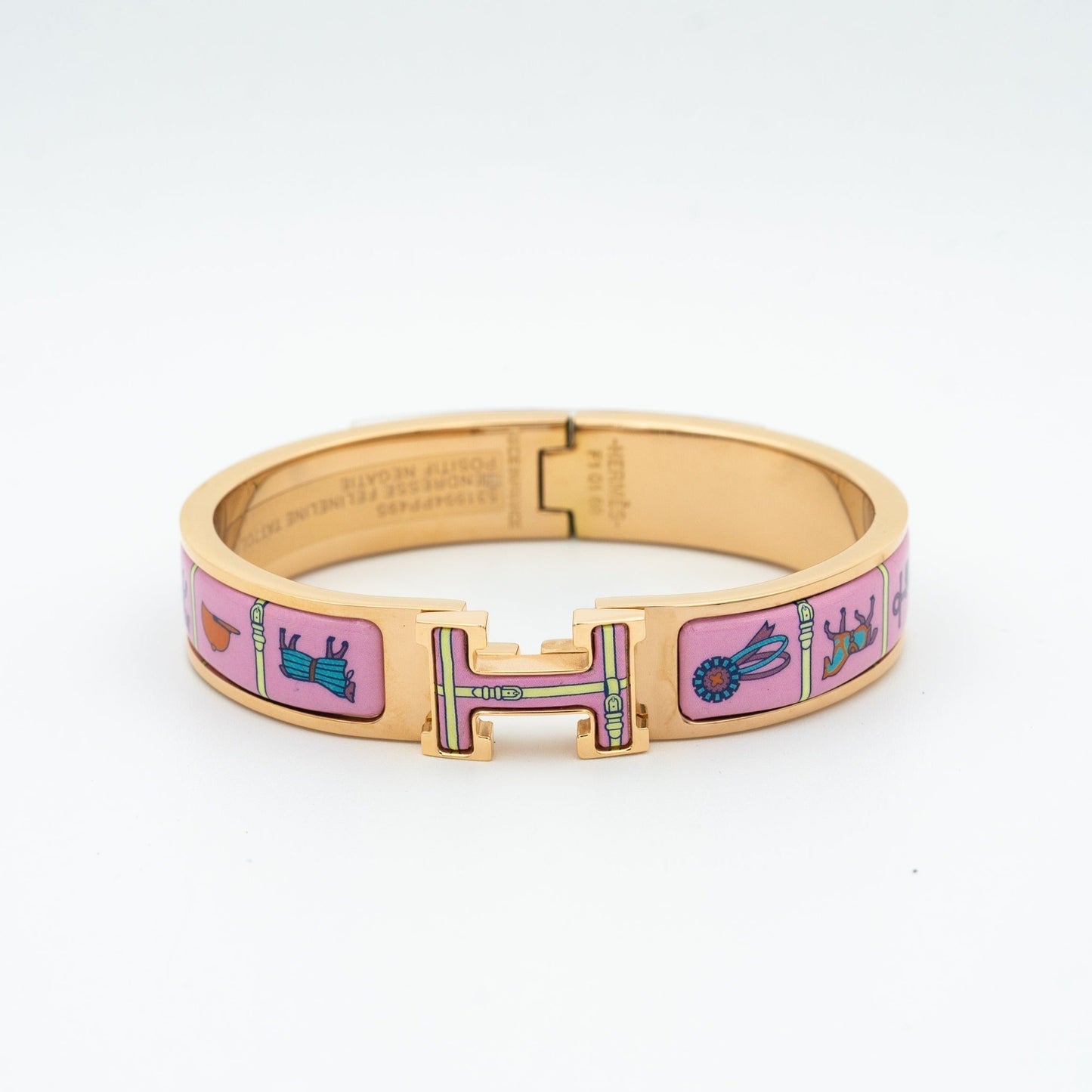 BRACELET DIANA H OR ROSE CÉRAMIQUE ROSE