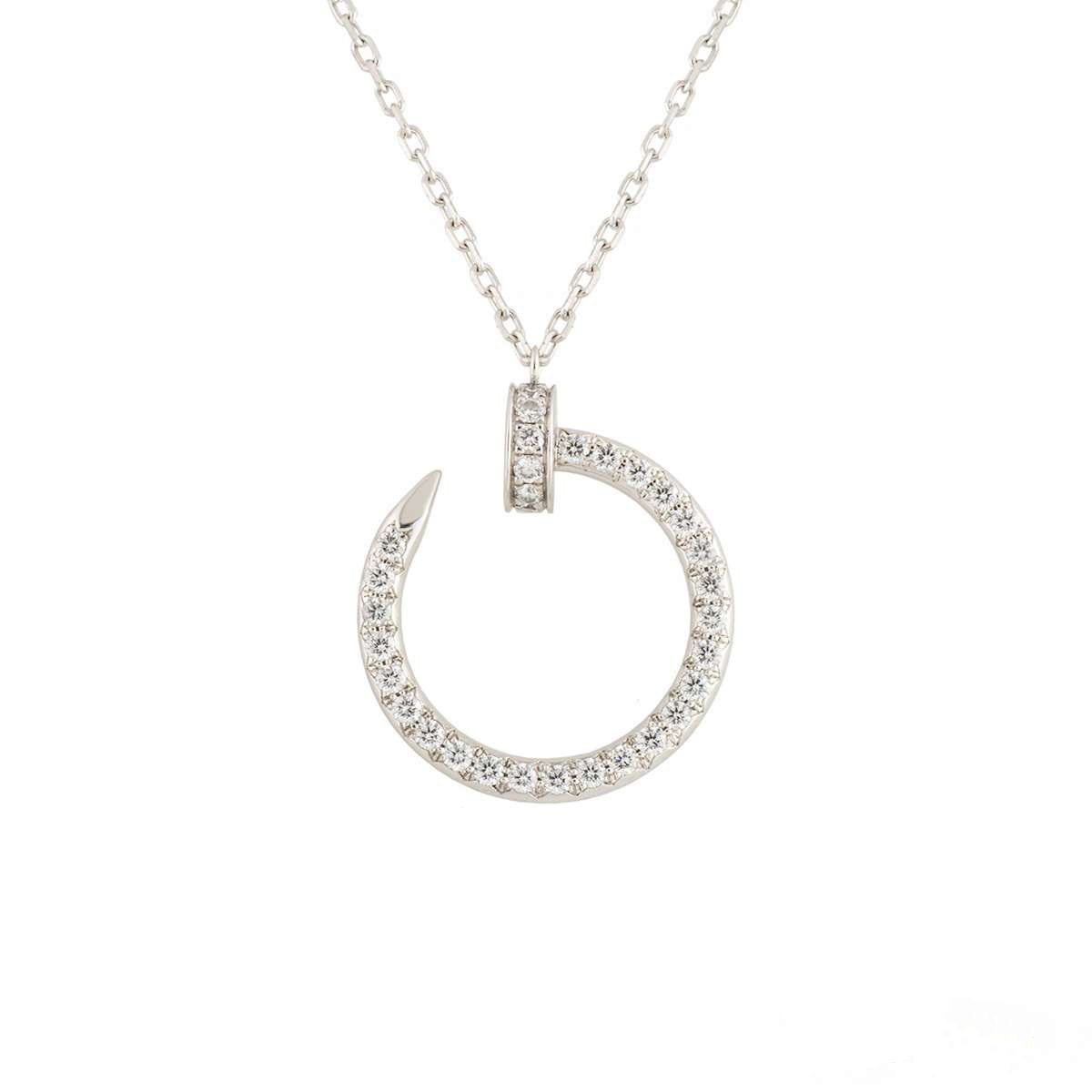 DIANA JUSTE NECKLACE SILVER DIAMONDS