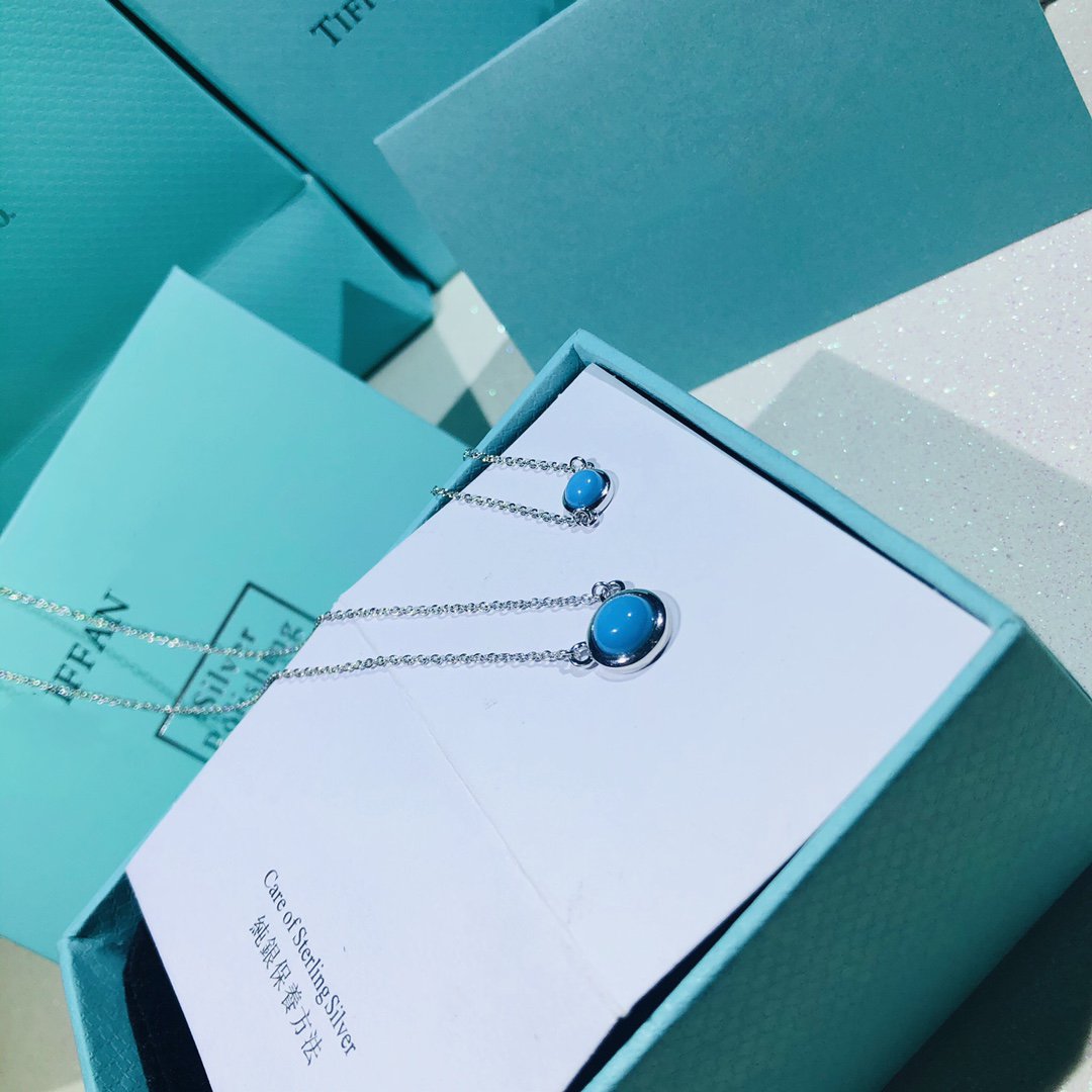 COLLAR DE TURQUESA YARD PLATA