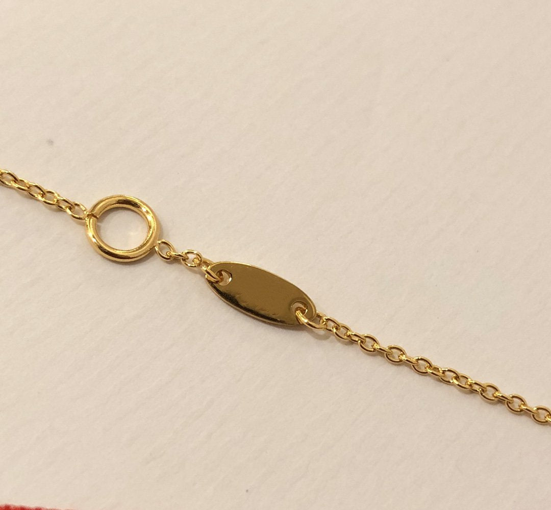 COLLIER ROSE DES VENTS OR JAUNE, DIAMANTS ET NACRE