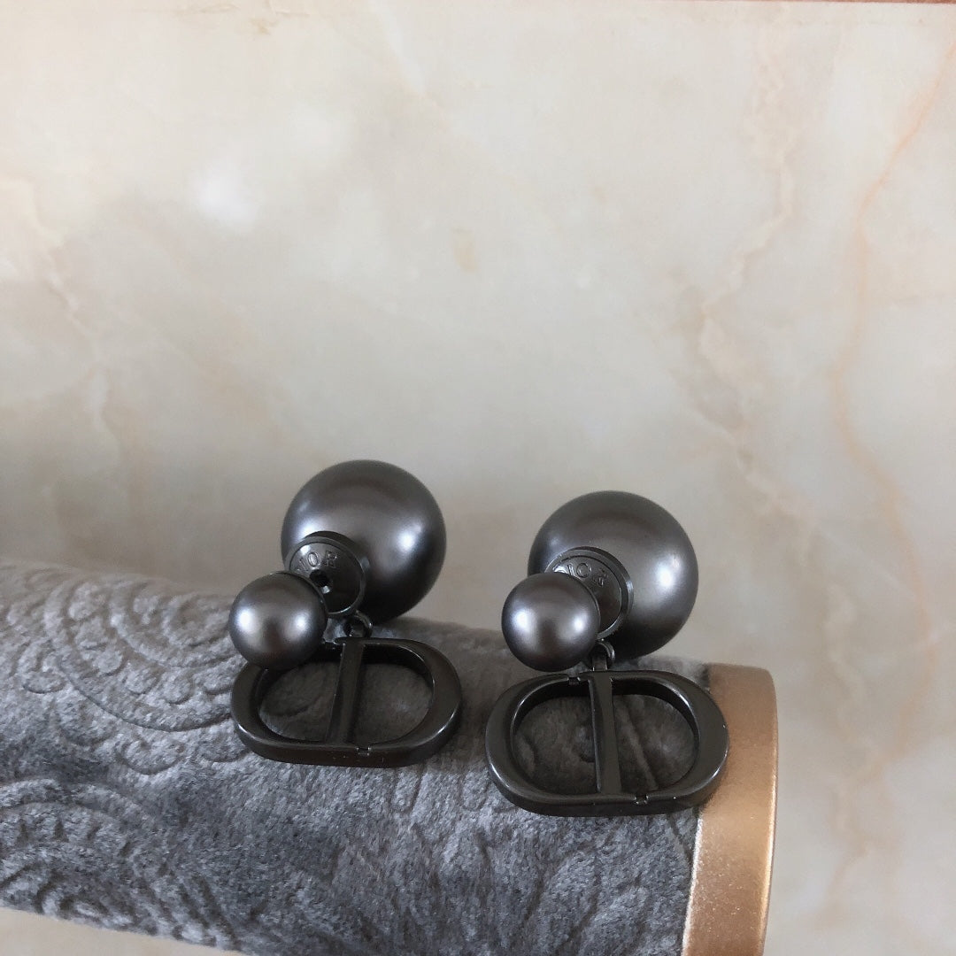 BOUCLES D'OREILLES CD NOIRES POUR FEMMES