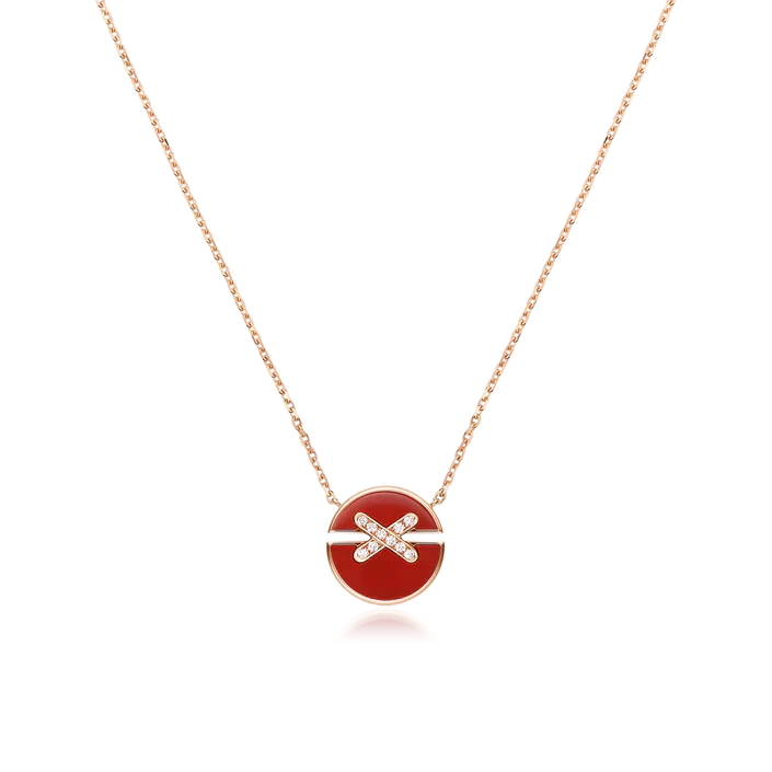 DIANA JEUX DE ROSE GOLD DIAMOND NECKLACE