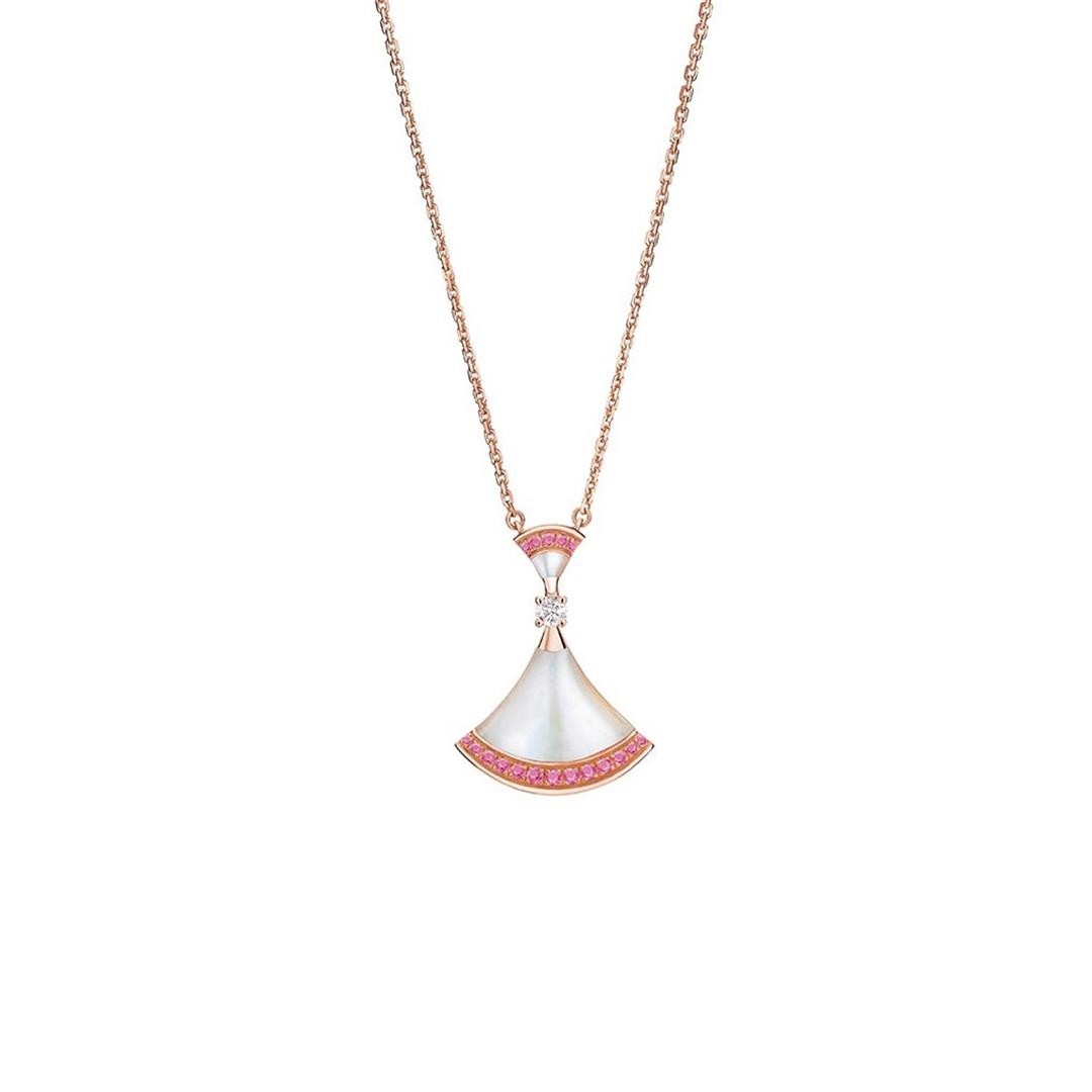 COLLIER DIANA DREAM NACRE DIAMANT ROSE