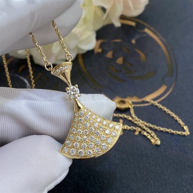 DIANA DREAM NECKLACE GOLD FULL DIAMOND