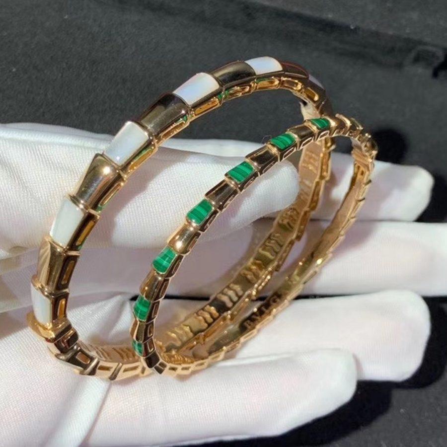DIANA SERPENTI BRACELET PINK GOLD MOP
