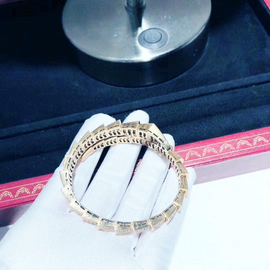 DIANA SERPENTI BRACELET 8MM PINK GOLD DIAMOND