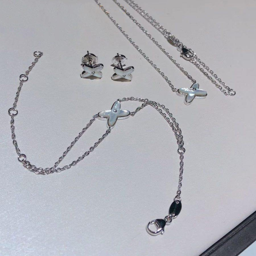 BRACELET DIANA JEUX NACRE BLANCHE ARGENT 1 DIAMANT