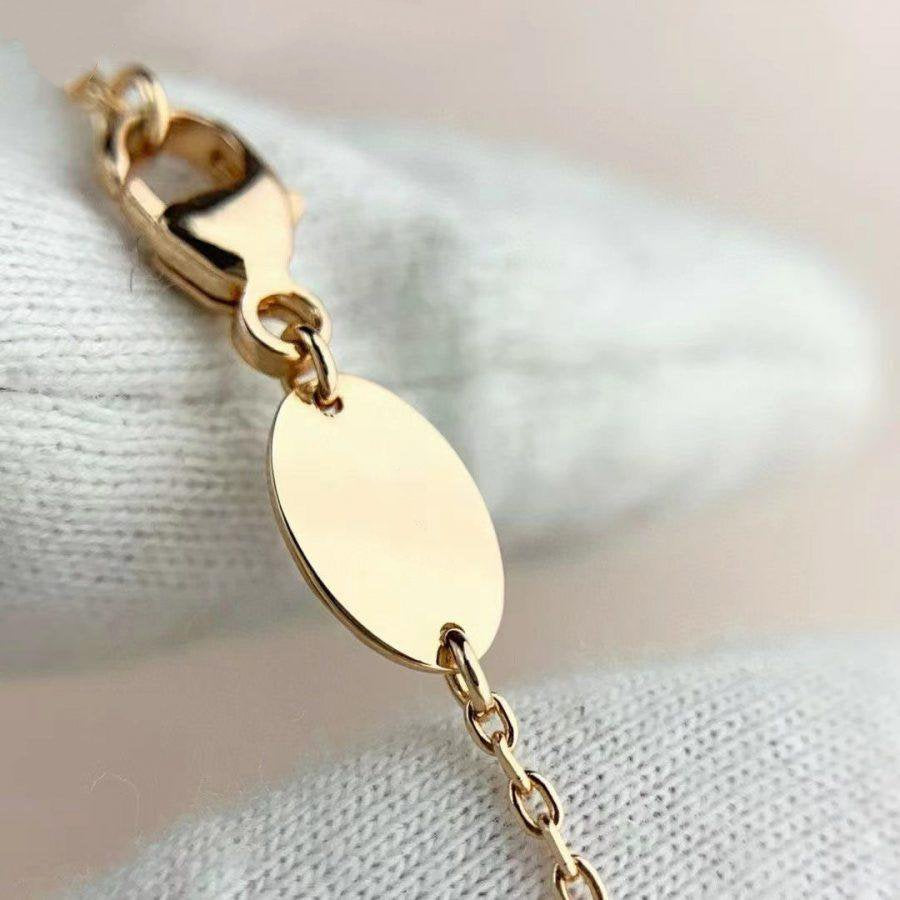 DIANA JEUX DE BRACELET MALACHITE PINK GOLD DIAMONDS