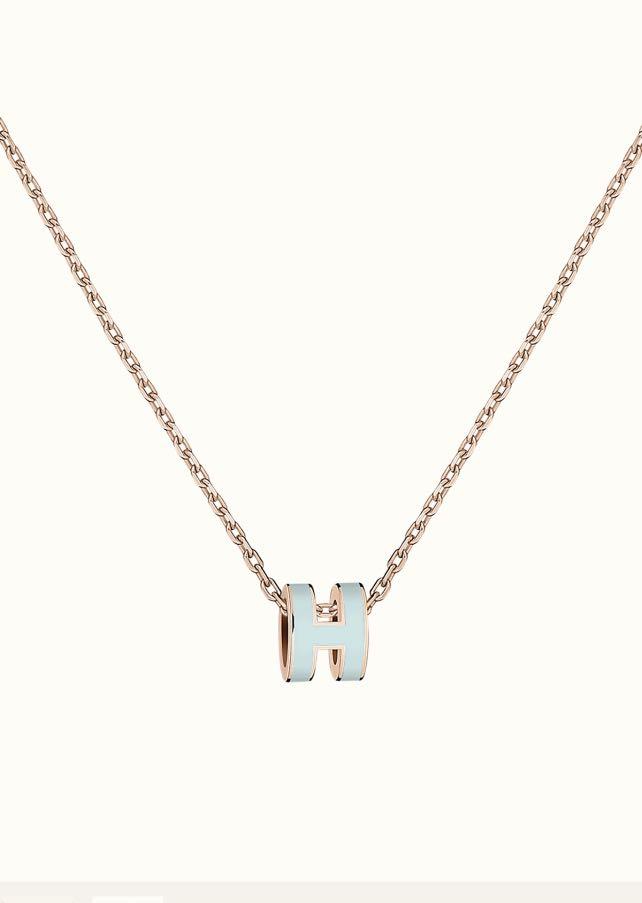 DIANA POP H LIGHT BLUE NECKLACE