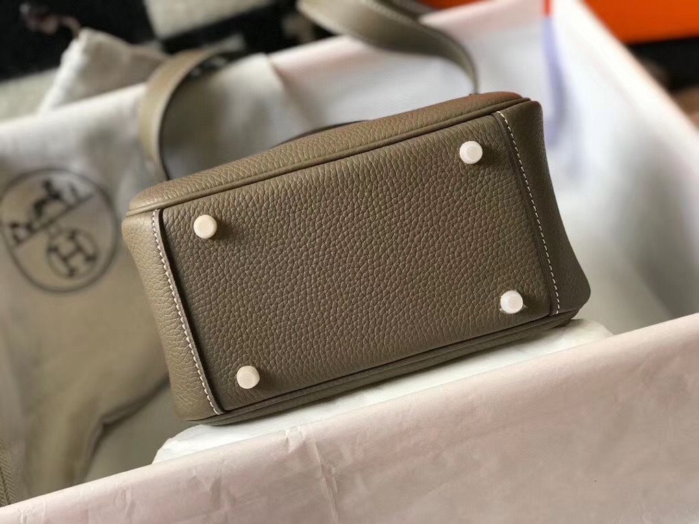 HM Mini Lindy 20cm Taupe Clemence Cuero