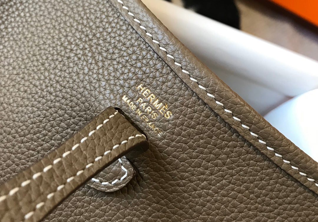 Mini Evelyne 18cm Marrón Togo Ghw