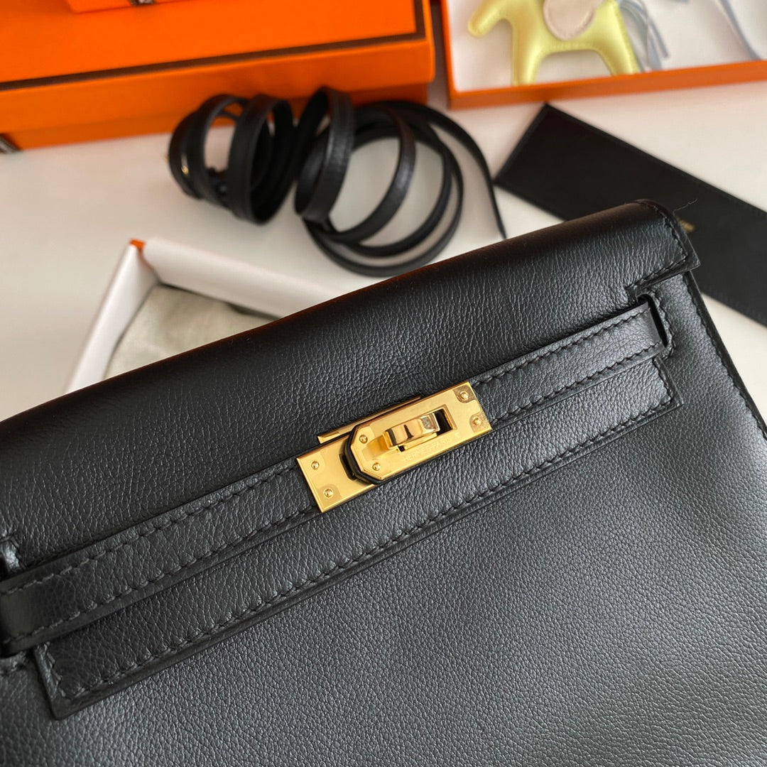 Kelly Danse II 22cm Cuero Evercolor Negro Ghw