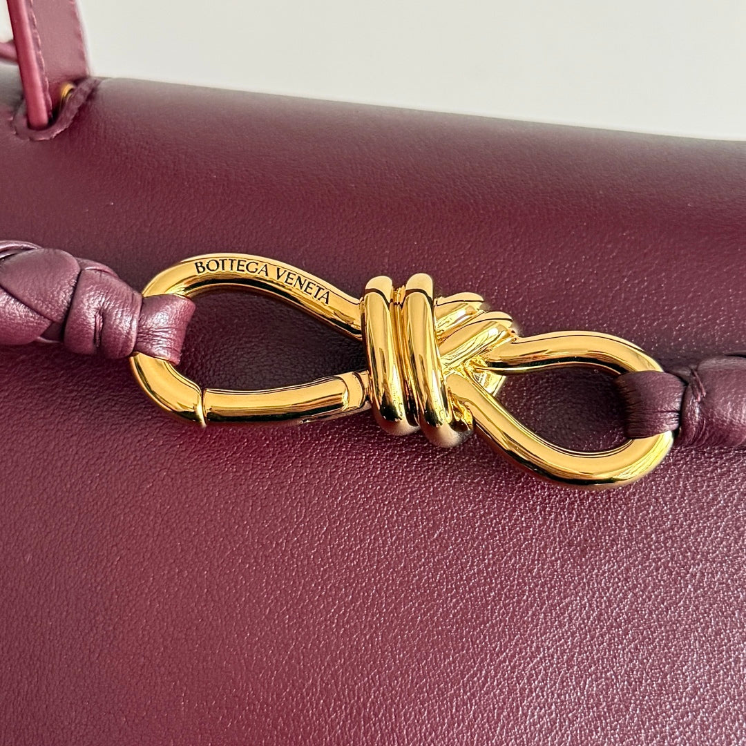 Sac BV Ciao Ciao Medium 34 cm en cuir bordeaux 242934