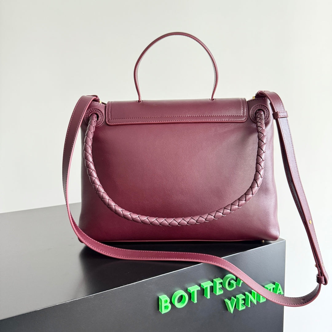 Sac BV Ciao Ciao Medium 34 cm en cuir bordeaux 242934