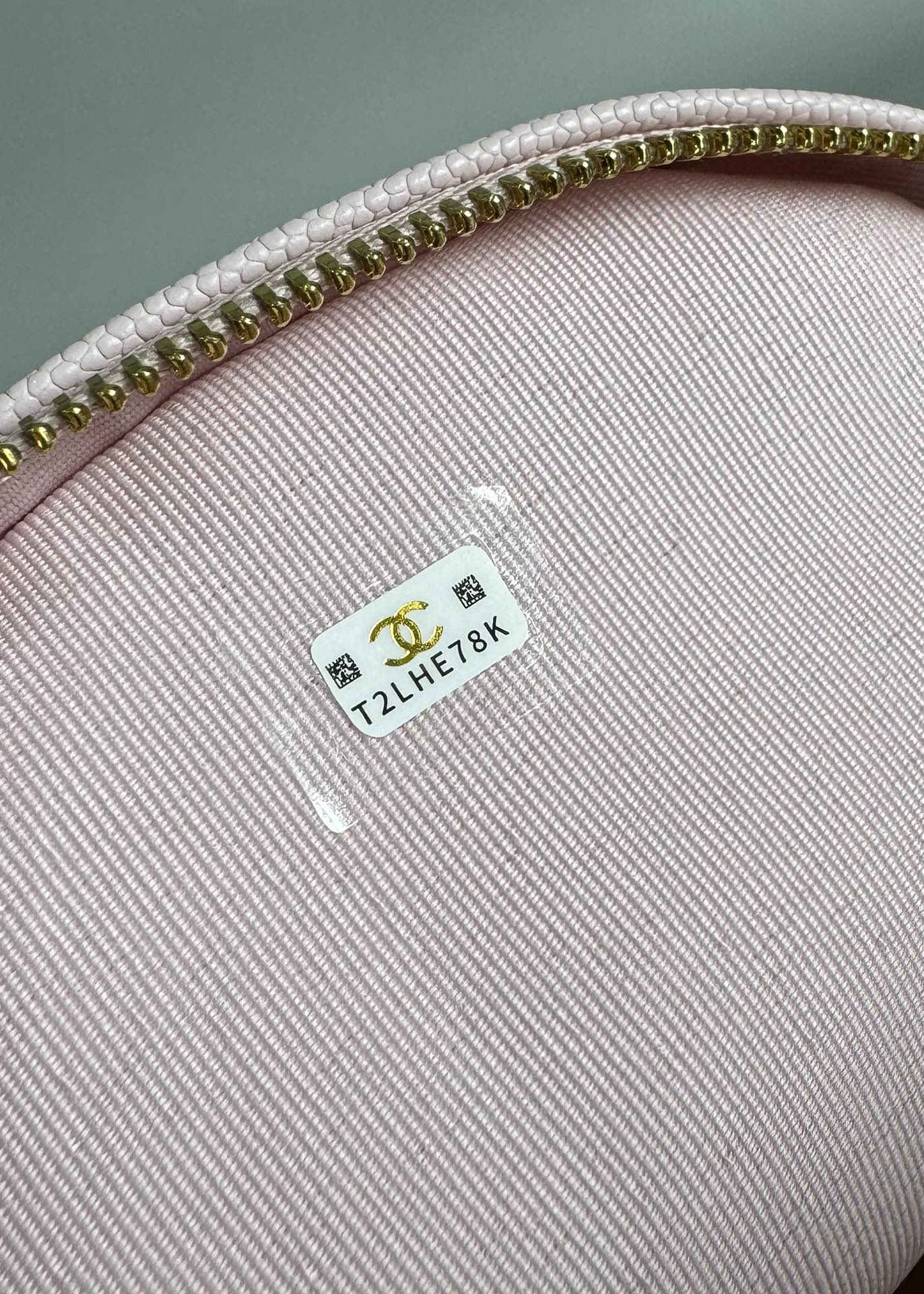 MOCHILA CC MINI 18 ROSA CAVIAR HARDWARE DORADO CLARO