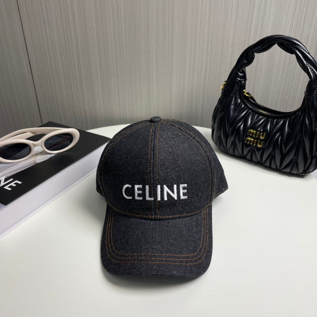 Gorra Celin Tela Vaquera Negra 210316