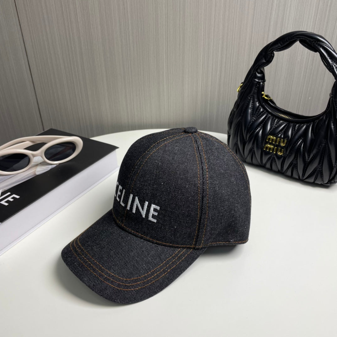 Gorra Celin Tela Vaquera Negra 210316
