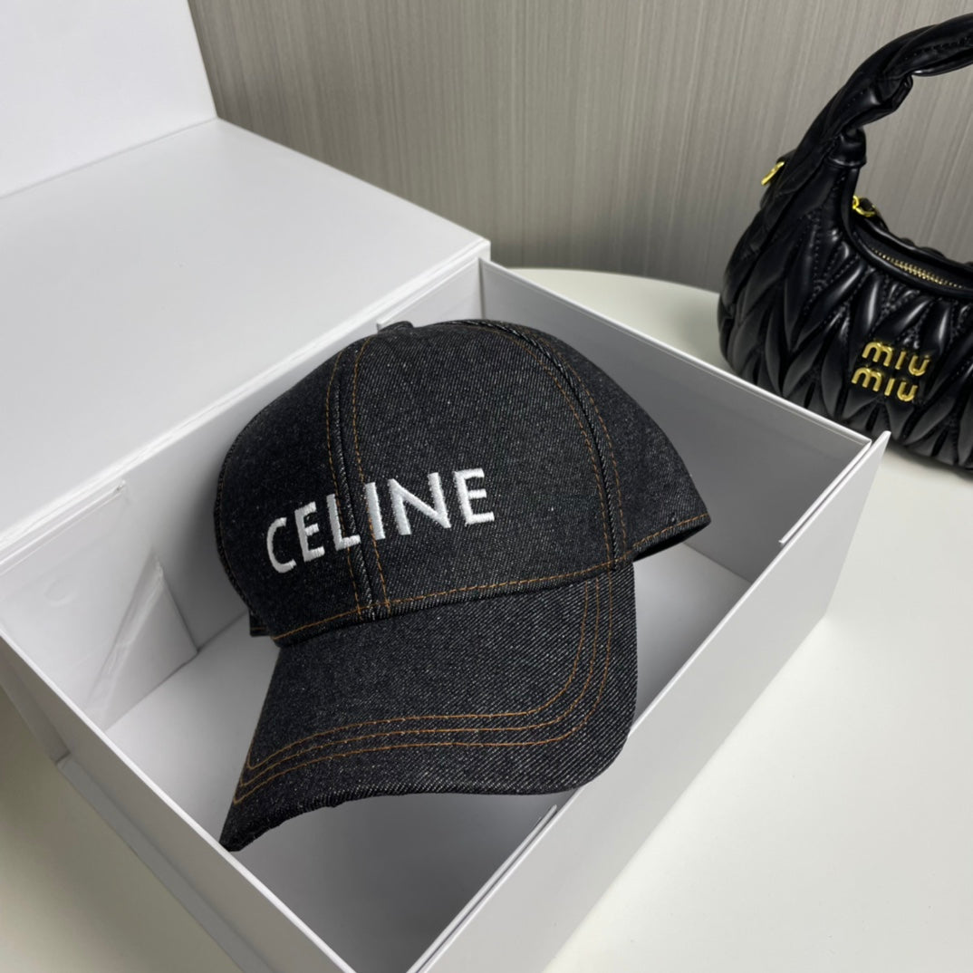 Gorra Celin Tela Vaquera Negra 210316