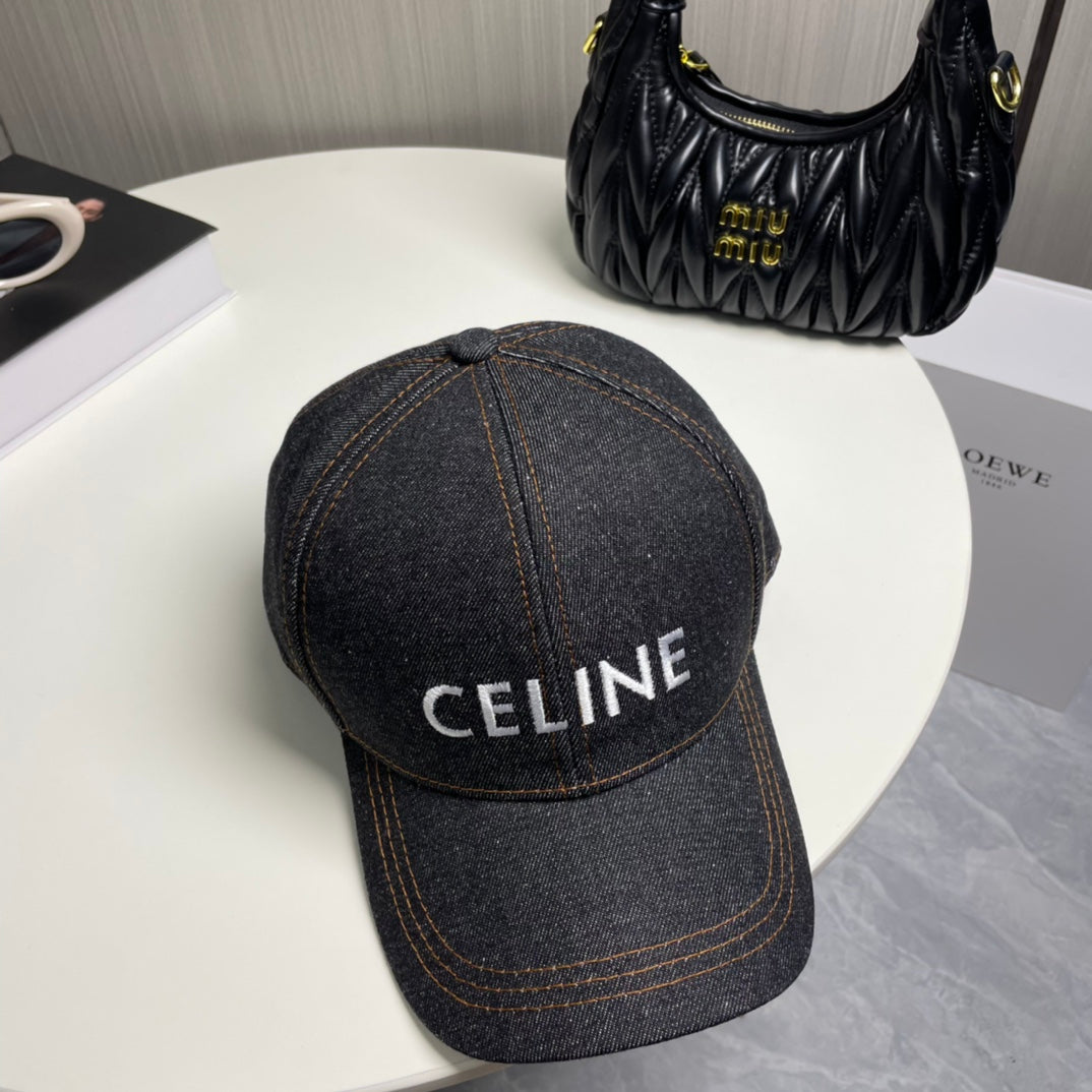 Gorra Celin Tela Vaquera Negra 210316