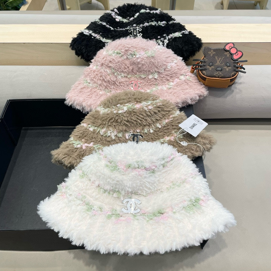 CHAPEAU BUCKET EN POLAIRE MARRON MOYEN 421276