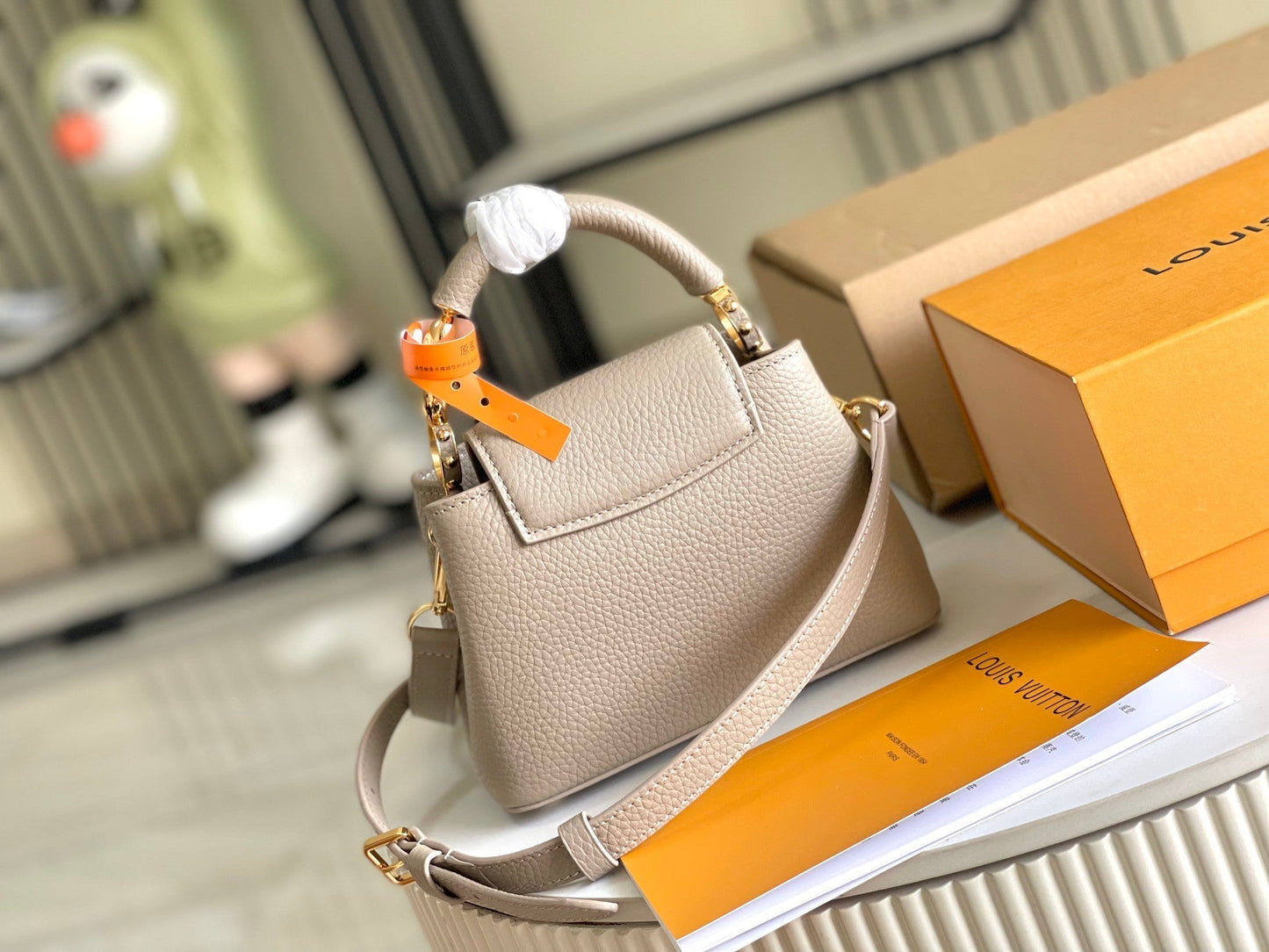 CAPUCINES MINI 21 QUINCAILLERIE OR TAURILLON BEIGE FONCÉ