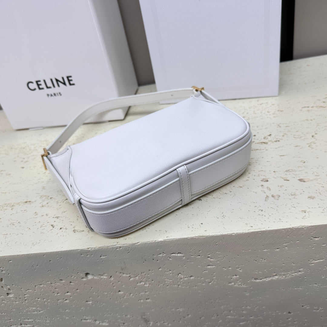 MINI 19 ROMY EN CUIR DE VEAU SOUPLE BLANC