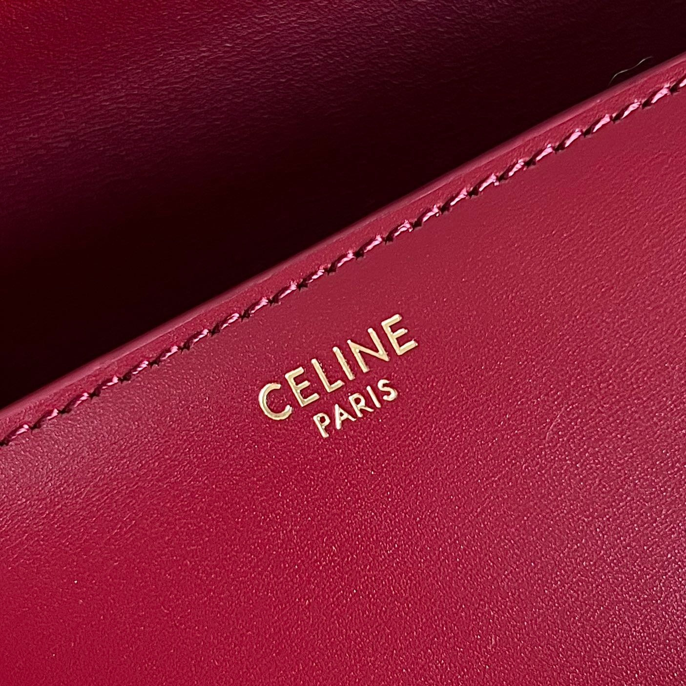 TRIOMPHE 20 BURGUNDY RED CALFSKIN