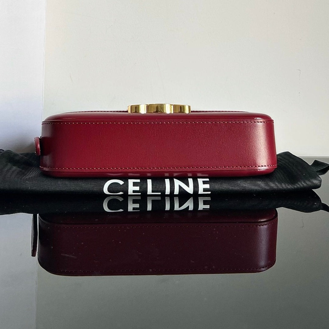 TRIOMPHE 20 BURGUNDY RED CALFSKIN