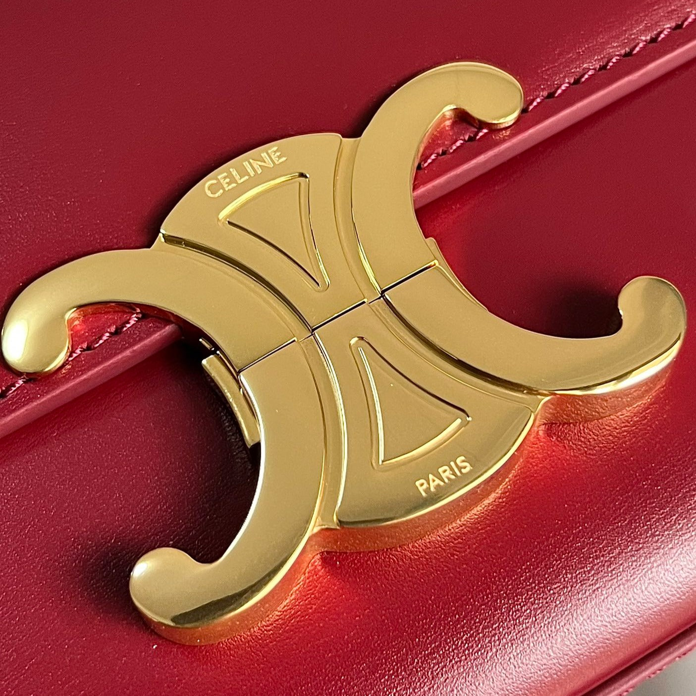 TRIOMPHE 20 BURGUNDY RED CALFSKIN
