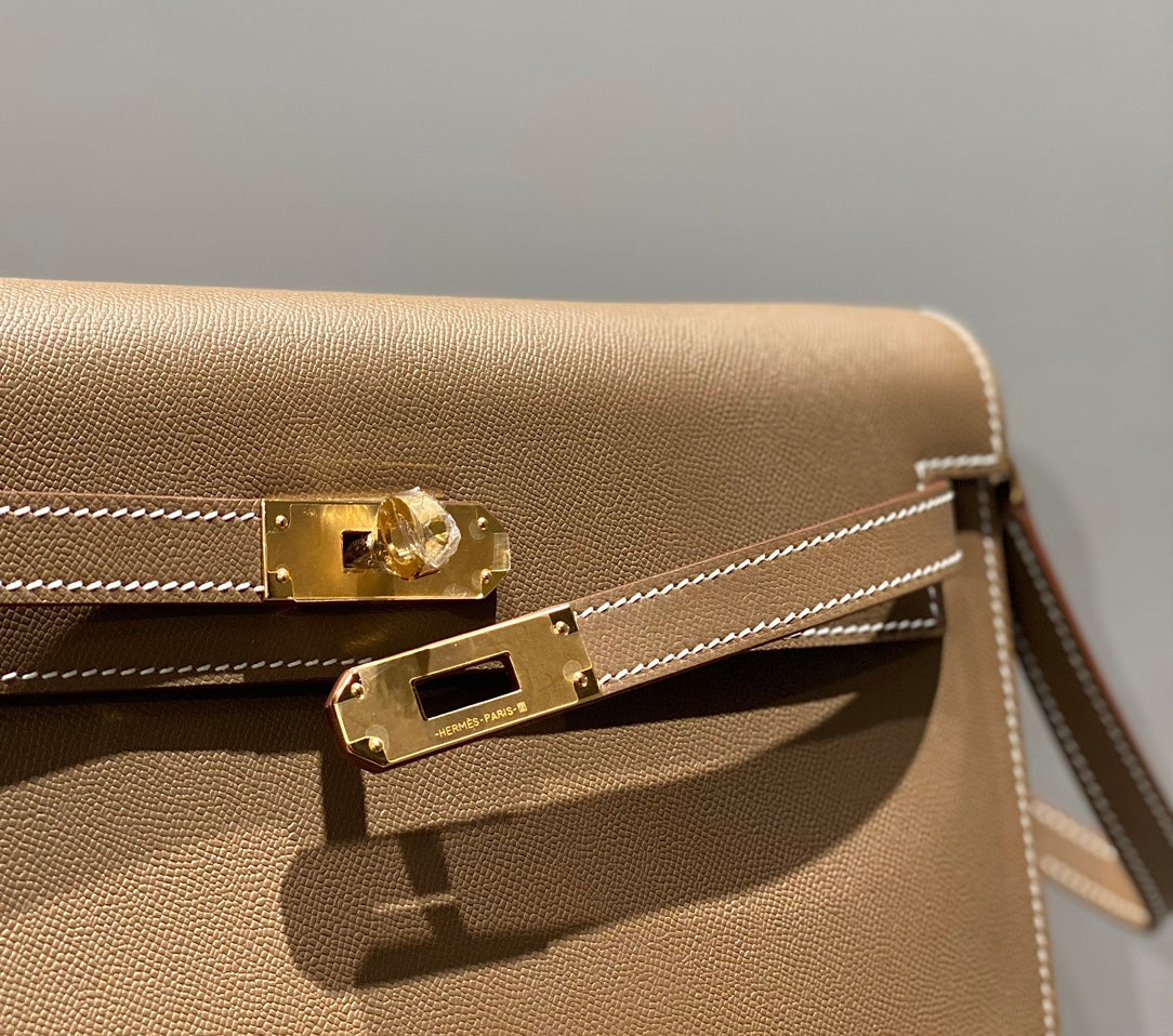 HM Kelly Elan 27cm Cuero Marrón Ghw