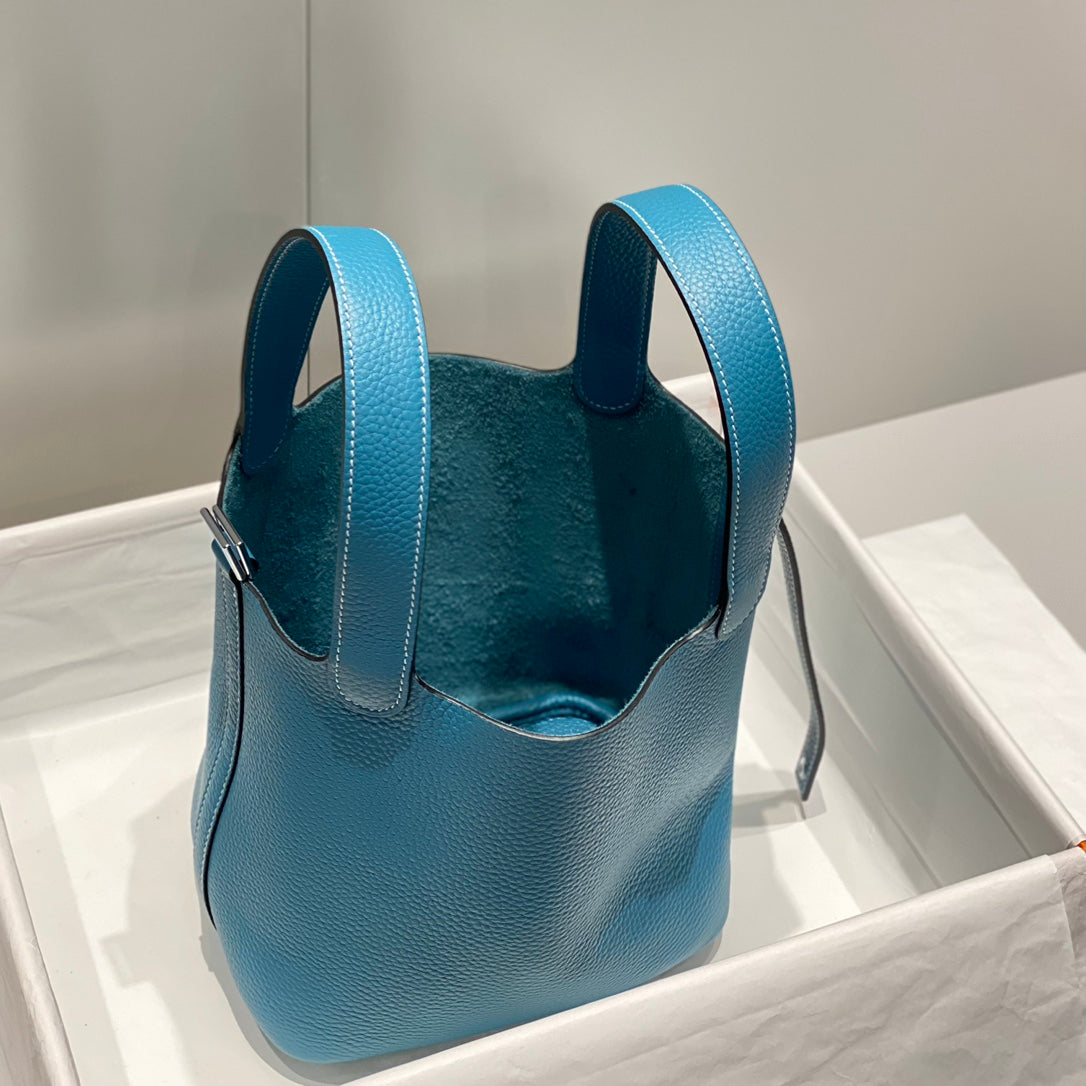 serrure picotin bleu jean cuir togo quincaillerie argentée