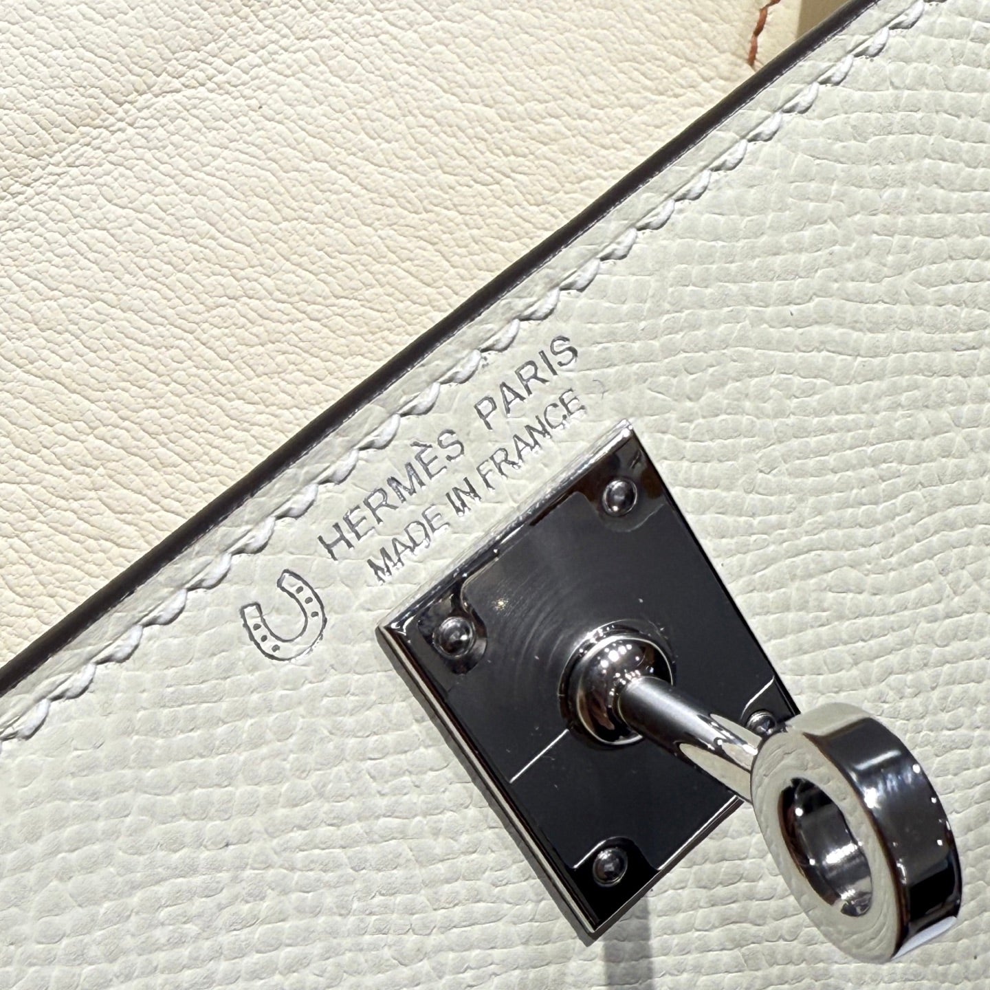 HM Mini Kelly 19 Beige mezcla Chocolate Epsom 243112