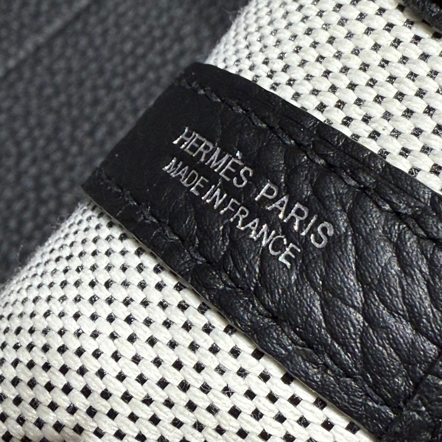 Sac HM Neo Garden 23 en toile blanche et cuir de veau Negonda 243325