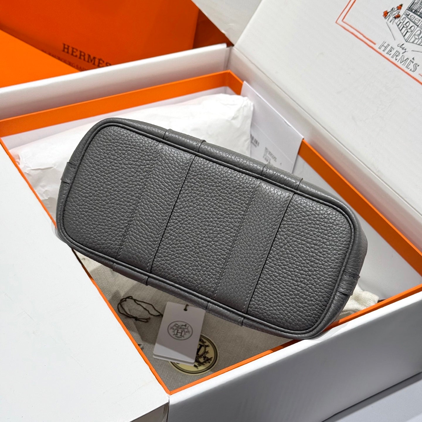 HM Neo Garden 23 bag Gray Canvas and Negonda Calfskin 243337