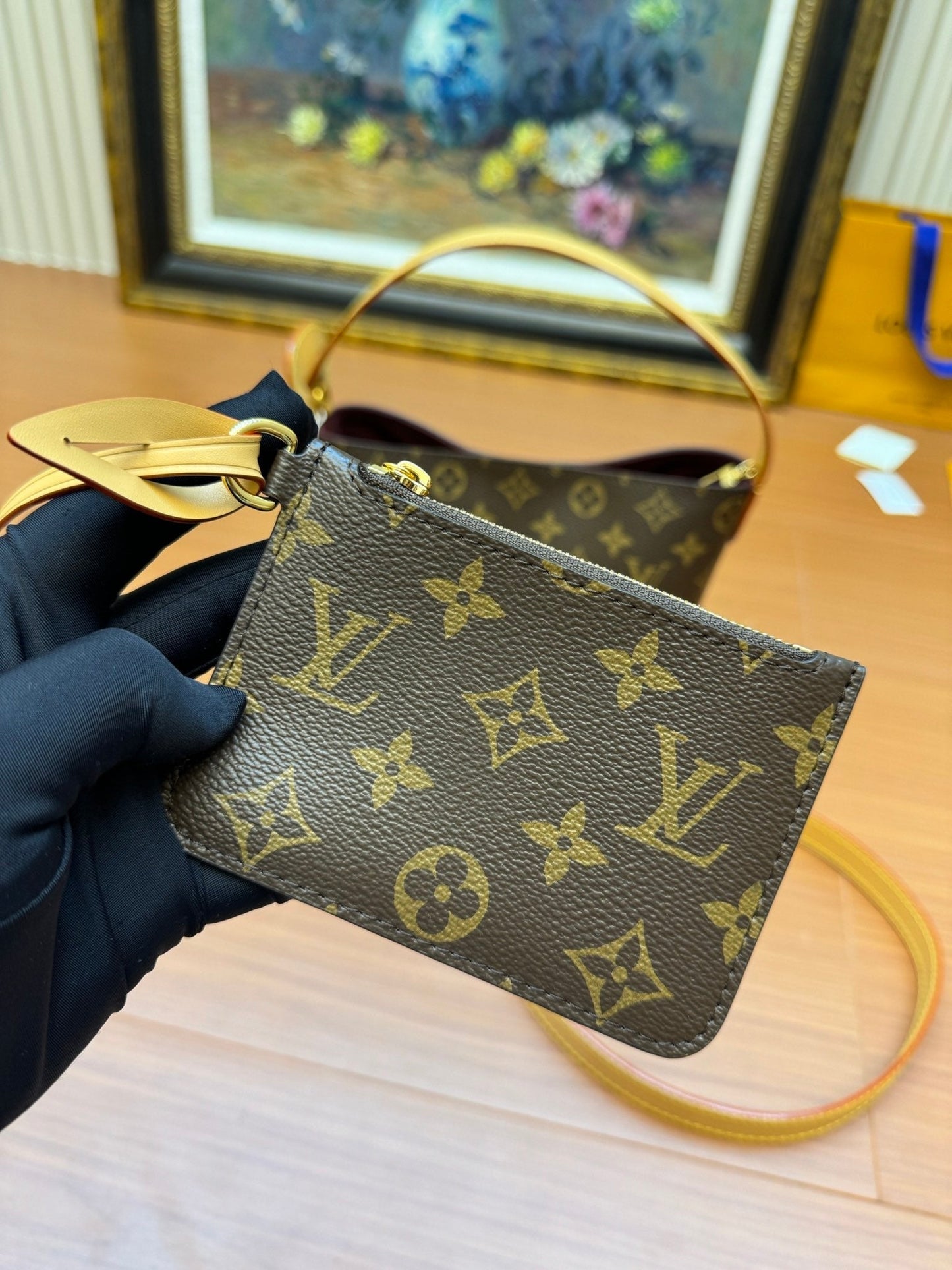 Sac à main LV All In BB 16 cm en toile monogrammée marron 206007