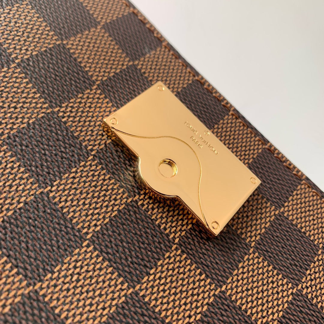 CLUNY BB 20 EN LONA MARRÓN DAMIER EBENE