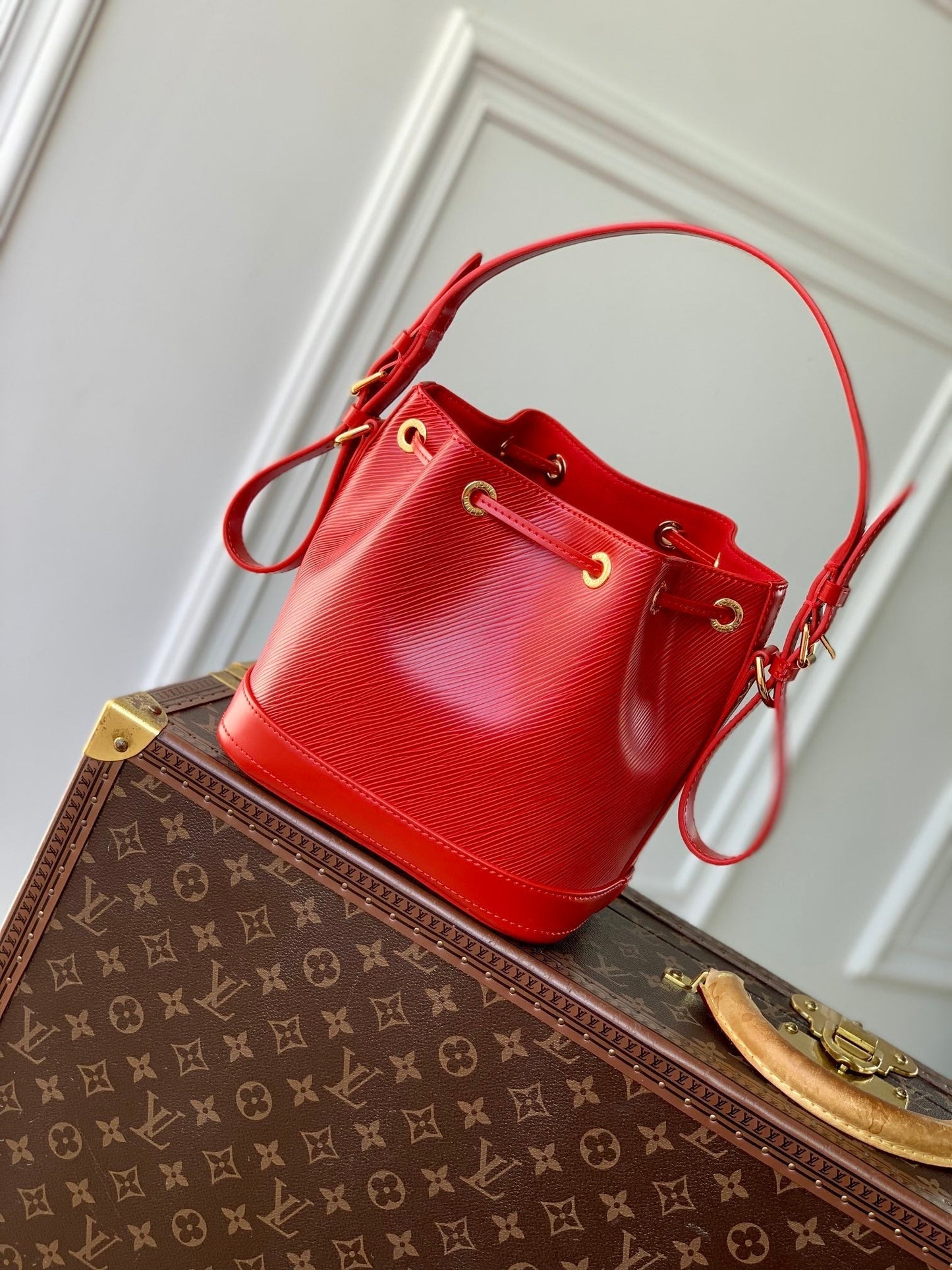 NO¨¦ BB 20 IN RED EPI LEATHER