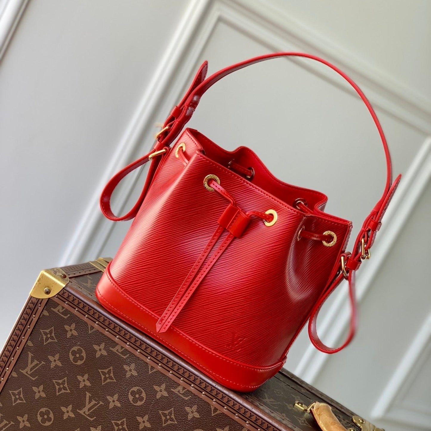 NO¨¦ BB 20 IN RED EPI LEATHER