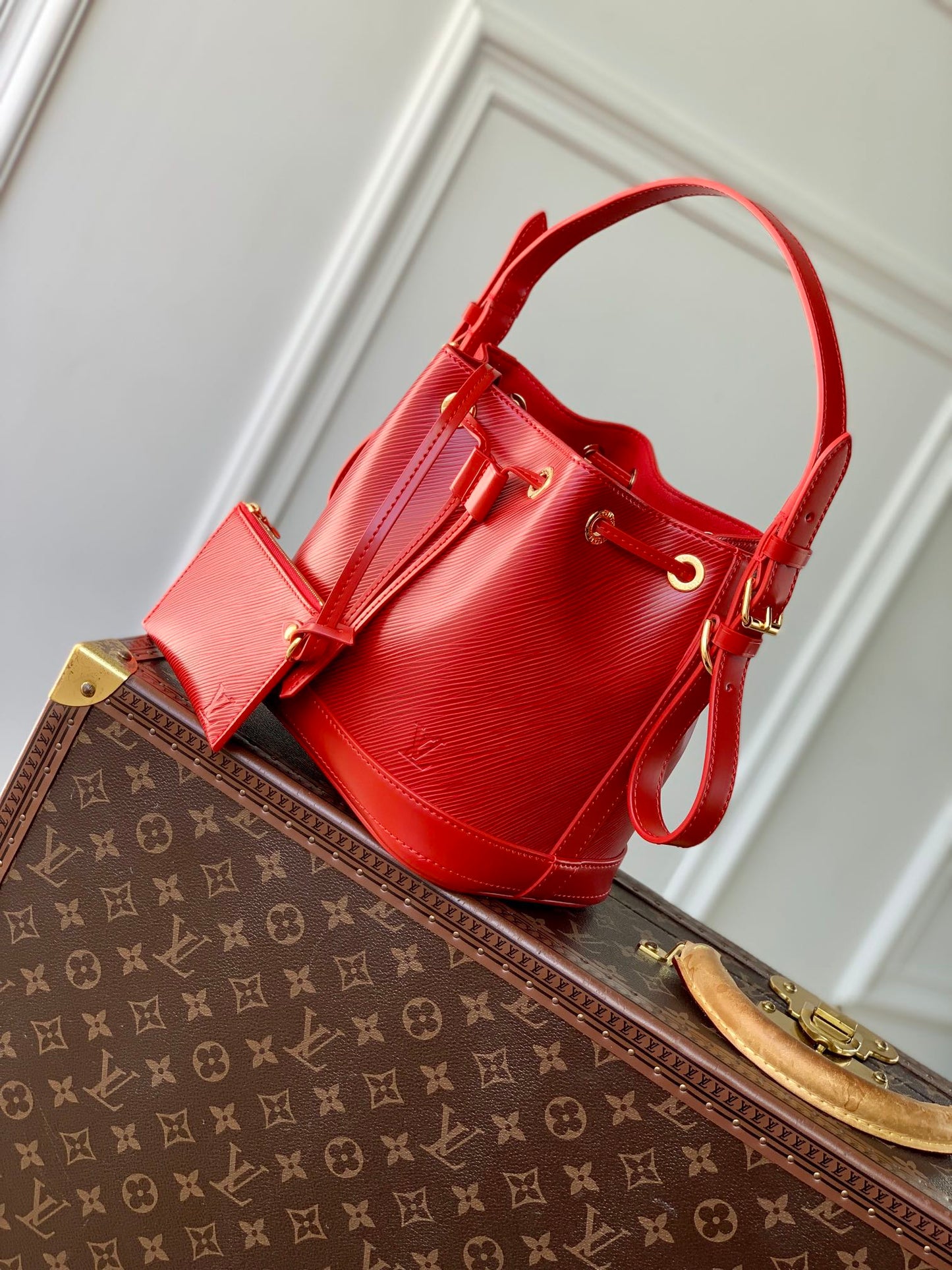 NO¨¦ BB 20 IN RED EPI LEATHER