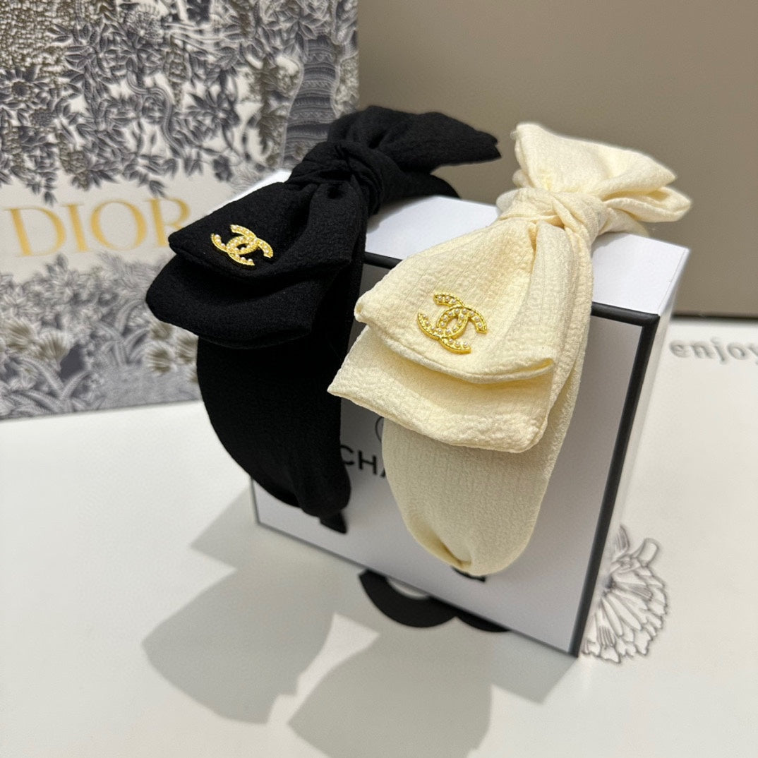 BANDEAU EN TISSU NOIR AVEC NŒUD 168569